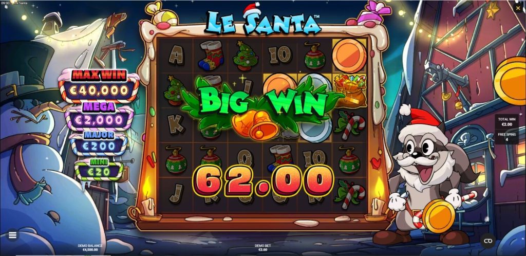 Gros gain du Le Santa Casino